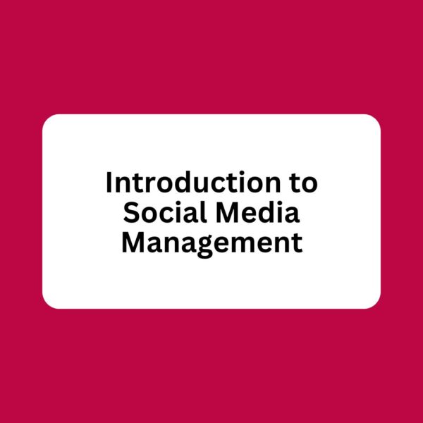 Introduction to Social Media Management